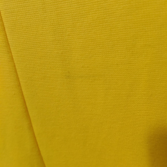 Yellow Sleeveless Zipper V-Neck Bodycon Dress, L - Picture 3 of 3